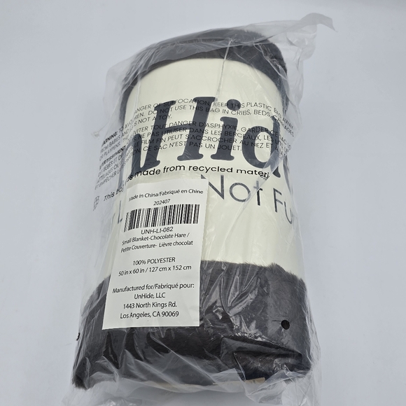 UnHide Lil' Marsh Blanket, Small (50x60), Chocolate Hare, Brand New! - Picture 5 of 6